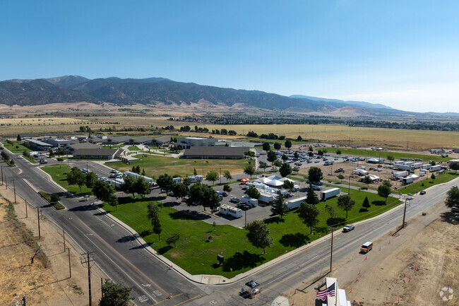 Tehachapi High School offers a sprawling campus when viewed from above.