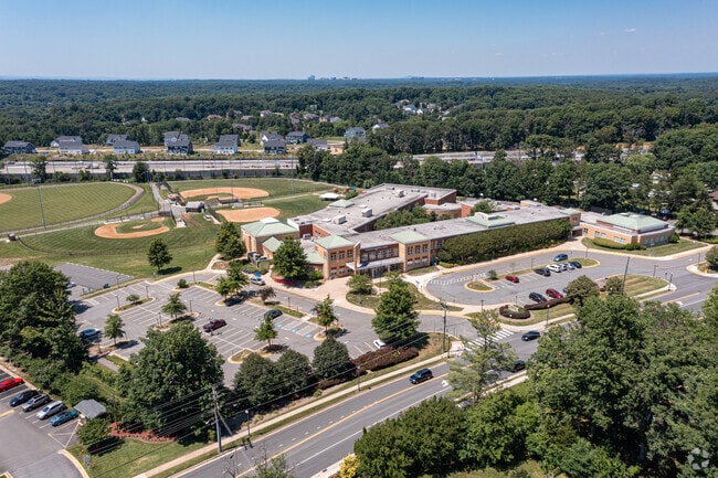 Aerial with Reston VA. in background