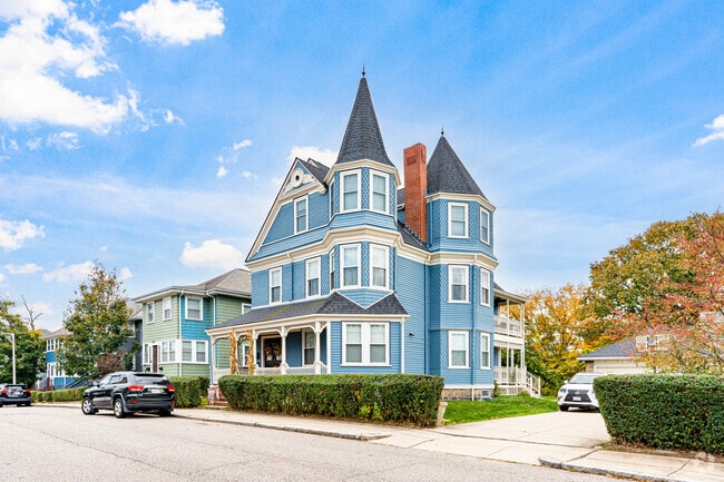 A beautiful victorian home shows the original heritage of homes in the Neponset neighborhood.