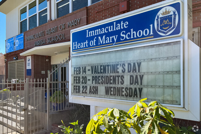 Immaculate Hearth of Mary School is located in East Hollywood, Los Angeles.