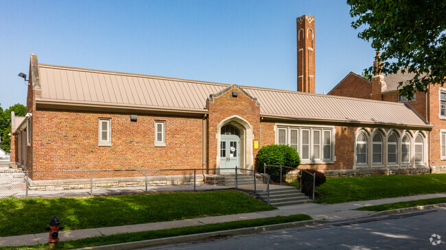 Two alternate shots of building