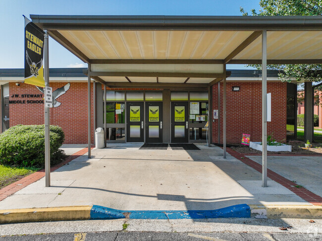 Stewart Middle School serve students in grades 6-8.