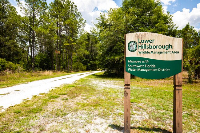 At the Lower Hillsborough Wildlife Management near K-Bar Ranch you can explore miles of trails.
