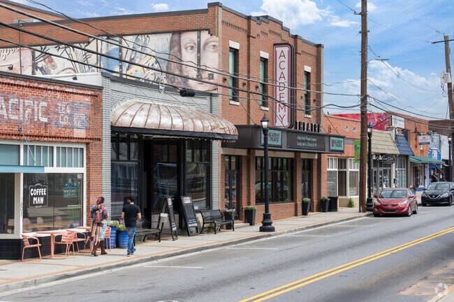 Blair Villa-Poole Creek residents often visit Main Street Hapeville for local eateries and entertainment.