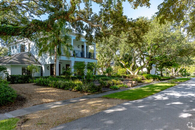 This row of older historic homes in Wabasso Beach exudes elegance and charm.