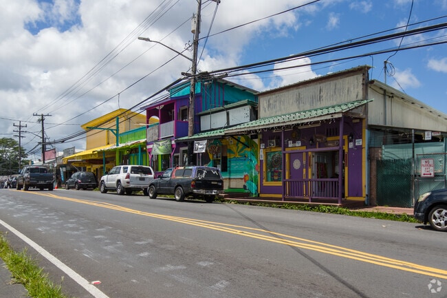 Pahoa Village Road is full of bright and cheerful local businesses.