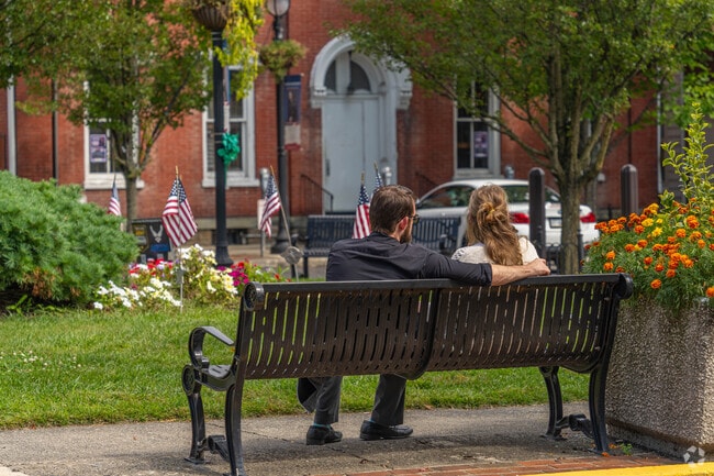 Residents can relax and enjoy the historic scenery in Stroudsburg.