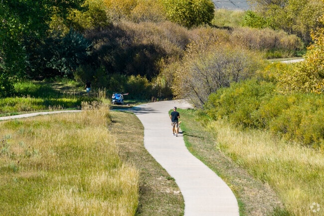 Trails run along most of Saddle Rock Ridge, providing plenty of dog walking opportunities.