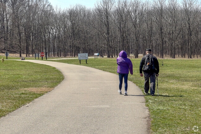 Fort Harrison State Park in Lawrence features several walking paths that wind through the park.