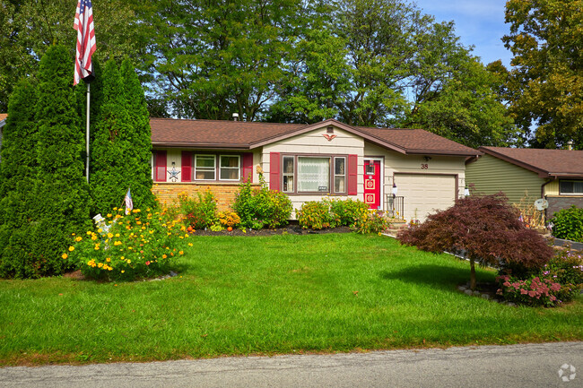 Ranch-style homes in Irondequoit, NY, are known for their single-story design.