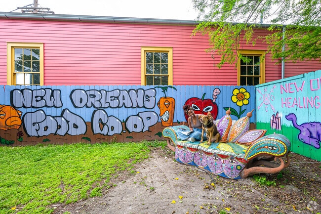 Saint Claude is a colorful, art-friendly neighborhood in New Orleans.