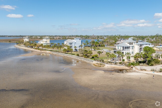 Large waterfont homes on the bay come with a premium price in Callaway.
