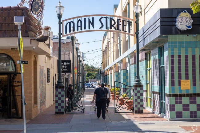 Main Street in San Mateo near North Central is a hub of activity and charm.