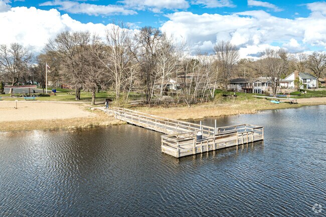 Spring Lake Park  residents cast a line from the Lakeside Lions Park fishing pier.