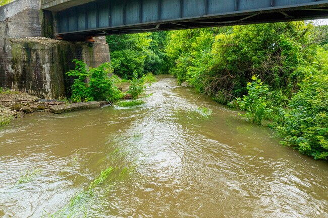 The Sugar Creek runs along the South side of Colburn.
