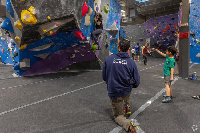 Test your grip strength at the Movement Hampden climbing gym.