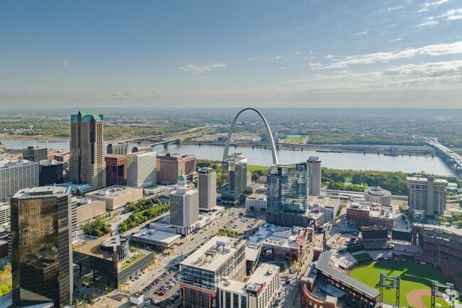 The landmark St. Louis Arch is just a few miles away from Northwoods.