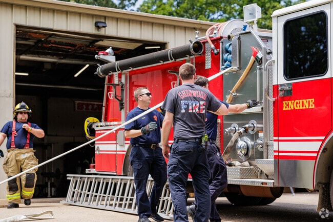 Sherwood firefighters care for and maintain their equipment and are always ready.