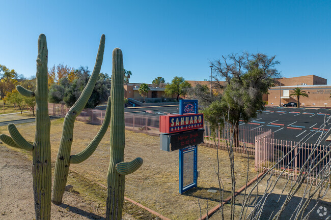 Sahuaro High School is fully gated and secured.