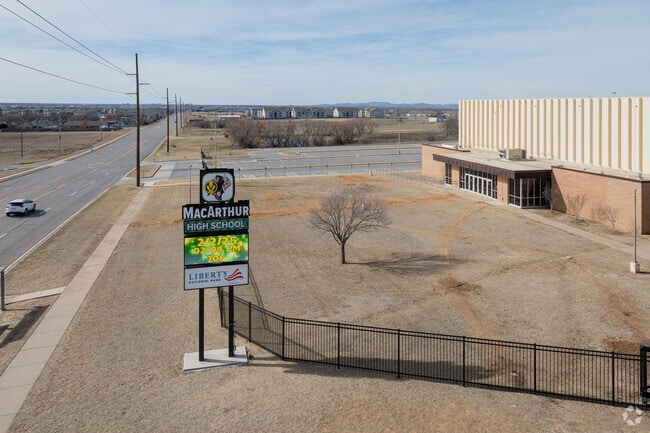MacArthur High School provides education in the neighborhood of Macarthur Park.
