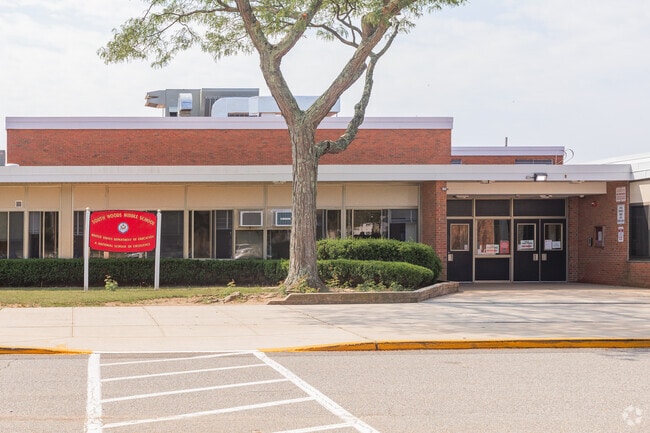 South Woods Middle School enrollment is has 727.