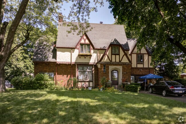 Tudor-style homes in Mott Park set the grand mood for the neighborhood.