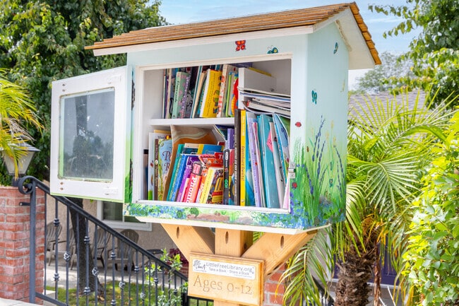 Crescenta Highlands residents share books at the community’s little free library.