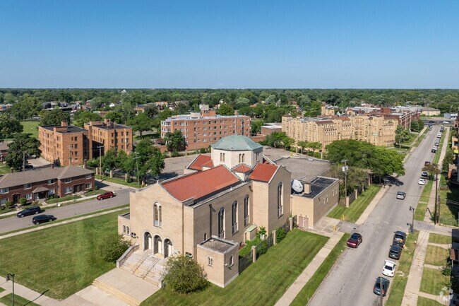 Charlotte Mason Community School aerial view.