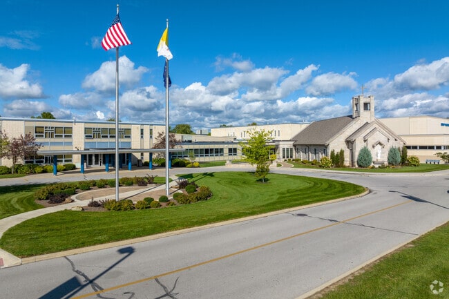 Fort Wayne Bishop Dwenger High School is a private Catholic school for students grade 9 to 12.