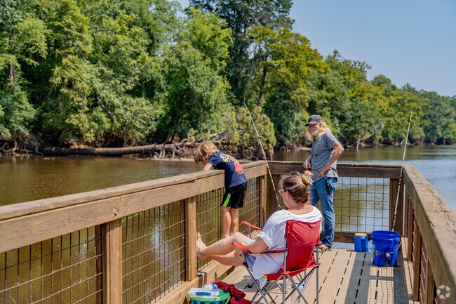 Fishing at Town Common Park is a popular pastime for Skinnerville-Greenville Heights residents.