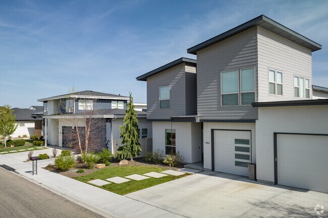 Modern style two story homes can be found throughout the Movado Greens development.