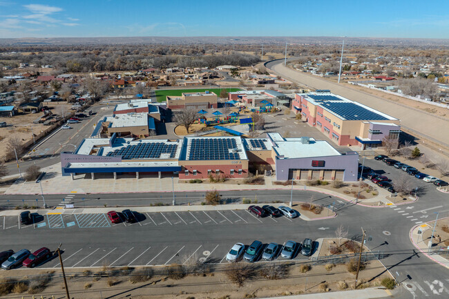 Aerial view of Mountain View Elementary School.