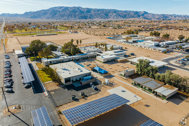 Twentynine Palms Junior High School Populates just under 500 Students.