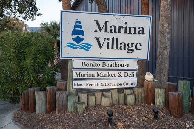 The Fripp Island Marina Village offers dry docking and living.