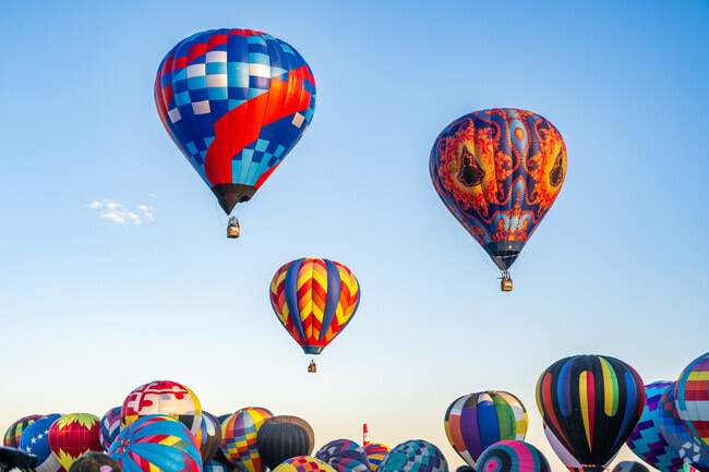 Each year the Albuquerque International Balloon Fiesta fills the sky with color just minutes away from Peppertree.