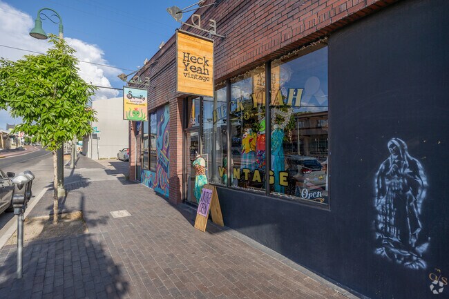 Local art lines the walls of Hack & Press in Broadway Central Corridor’s creative strip.