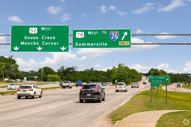 Interstate 26 is the main highway in and out of Deer Park.