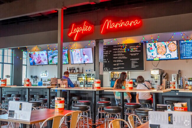 North Mr. Pizza offers a Hawaiian Pizza that locals love.