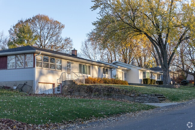A lovely row of homes in the Elvehjem neighborhood.