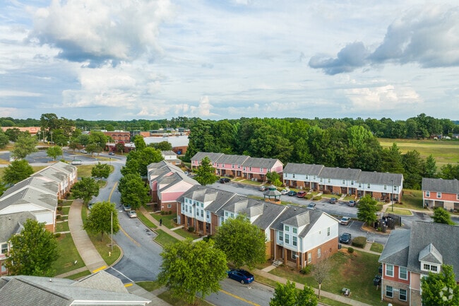 Many residents in the Nicholtown neighborhood reside in several apartment buildings.