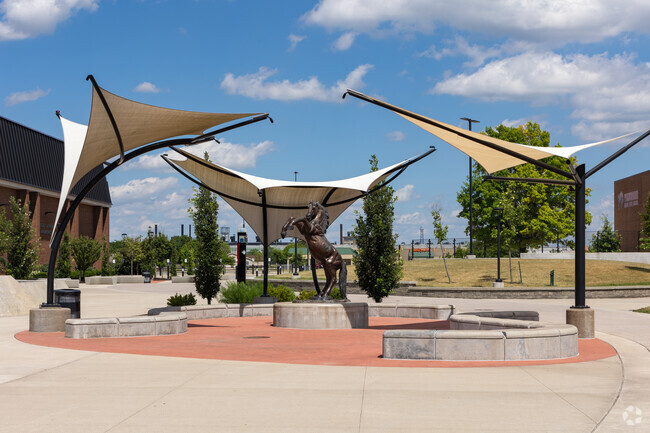 Visit the spralling Jefferson High School campus to see the Broncho.