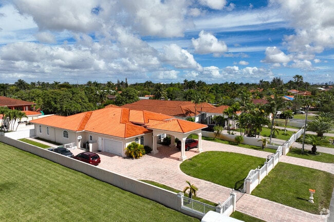 A row of Mediterranean homes in Flagler Park neighborhood.