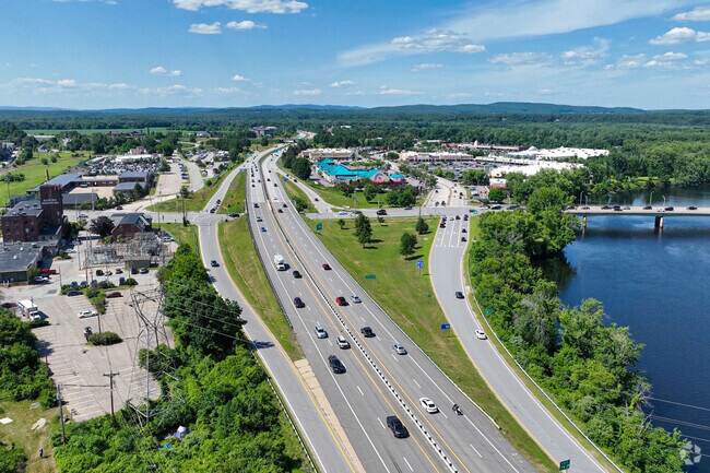 Major arteries, like Interstates 93 and 393 run right through town of Concord Heights.