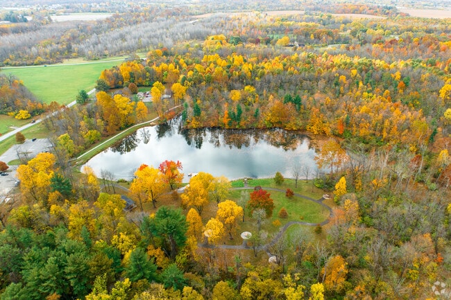 The lake at Sodalis Nature Preserve on S County Rd 975 E near Mooresville.