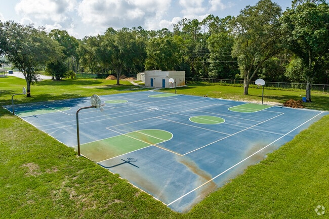 The kids can enjoy exercise on the outdoor sports courts at  Lake Myrtle Elementary