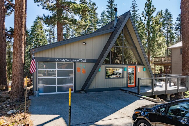 A-Frame homes are a classic mainstay to Mammoth  Lakes living.