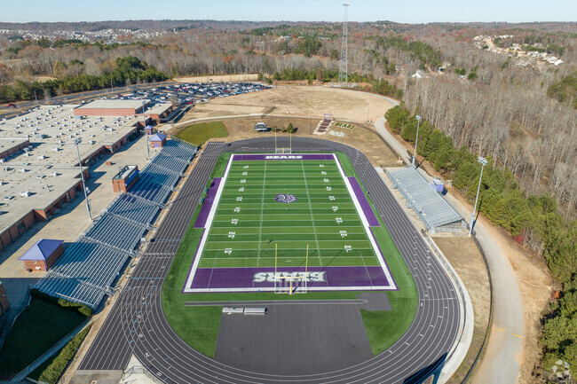 You'll find a football stadium at Cherokee Bluff High School.