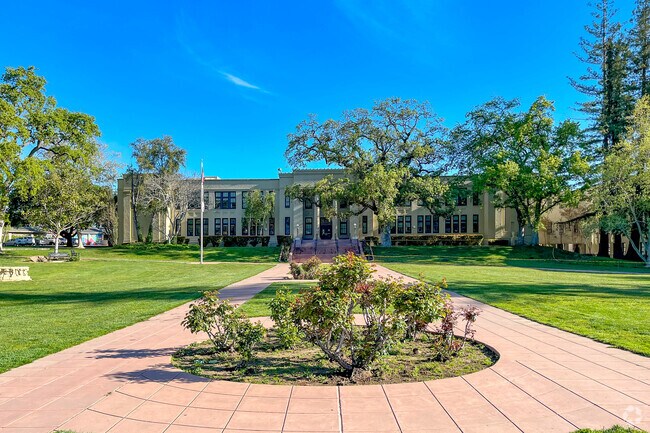 Known for its strong AP programs, Los Gatos High School leads in academic success.