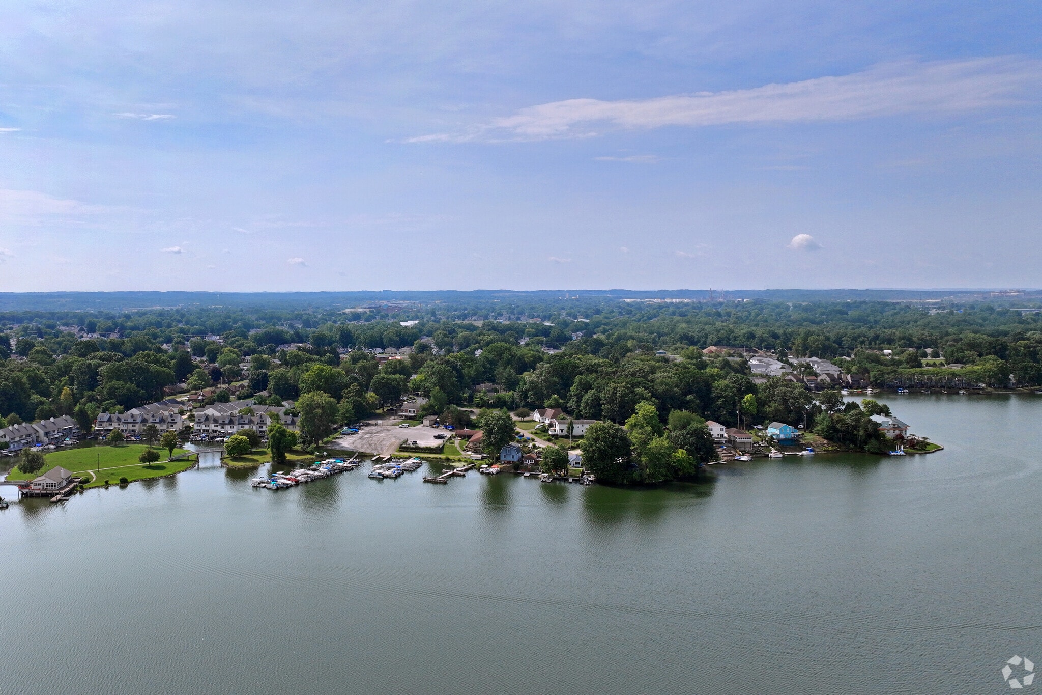 The Meyers Lake neighborhood is a combination of city and suburban living with a park and lake.