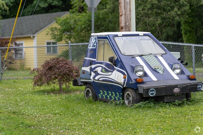 North Olympia residents love decorating their front lawns in unique and quirky ways.